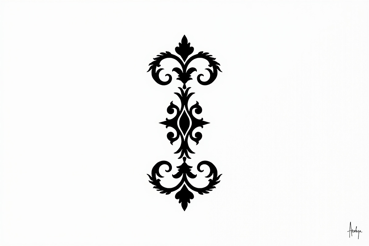 Decorative Vintage Ornament Cut File, an Illustration by musafir_fashion (Photo 6 of 9)