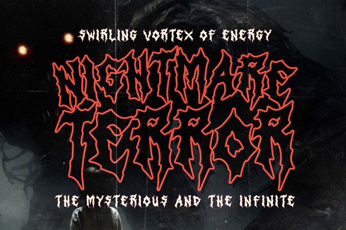 Inferal Chaos Metal Horror, a Blackletter Font by dansdesign (Photo 8 of 9)