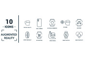 Augmented Reality Line Icon Set, an Object Graphic by Aimagenarium@gmail.com (Thumbnail 2 of 3)