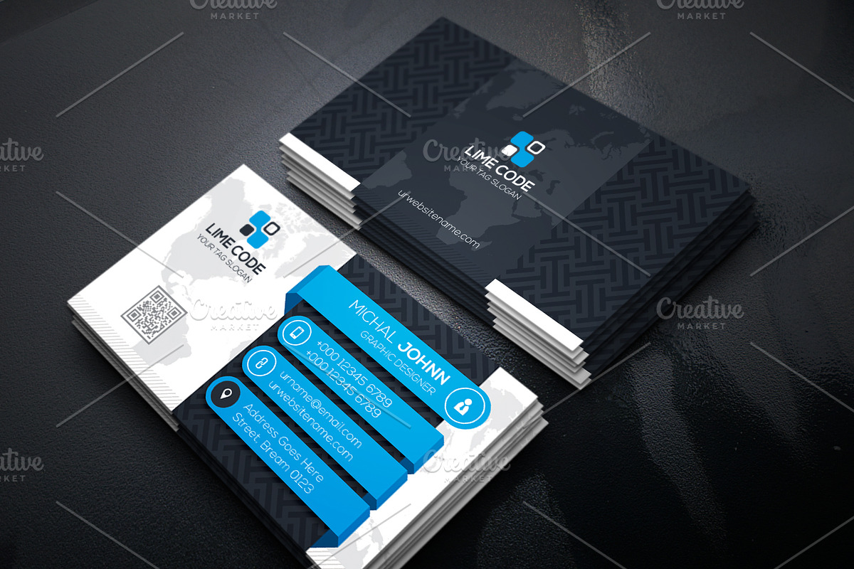 Business Card, a Business Card Template by pixelworkz (Photo 1 of 6)