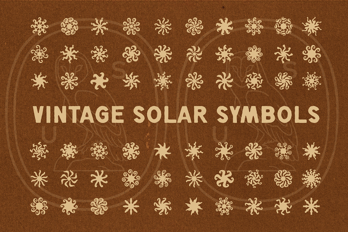 Vintage Solar Symbols, a Decorative Illustration by UglaStudio (Photo 3 of 6)