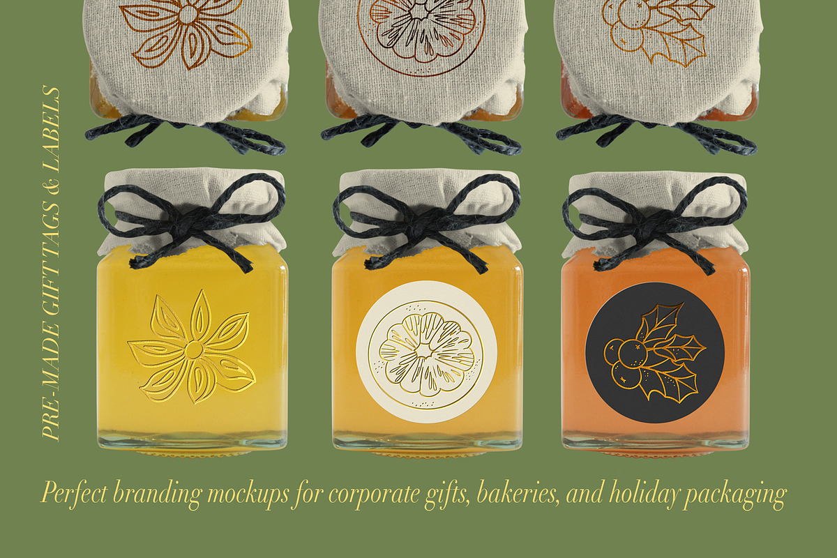 Golden Christmas Art Line Collection, an Object Graphic by ArtyCats (Photo 5 of 6)