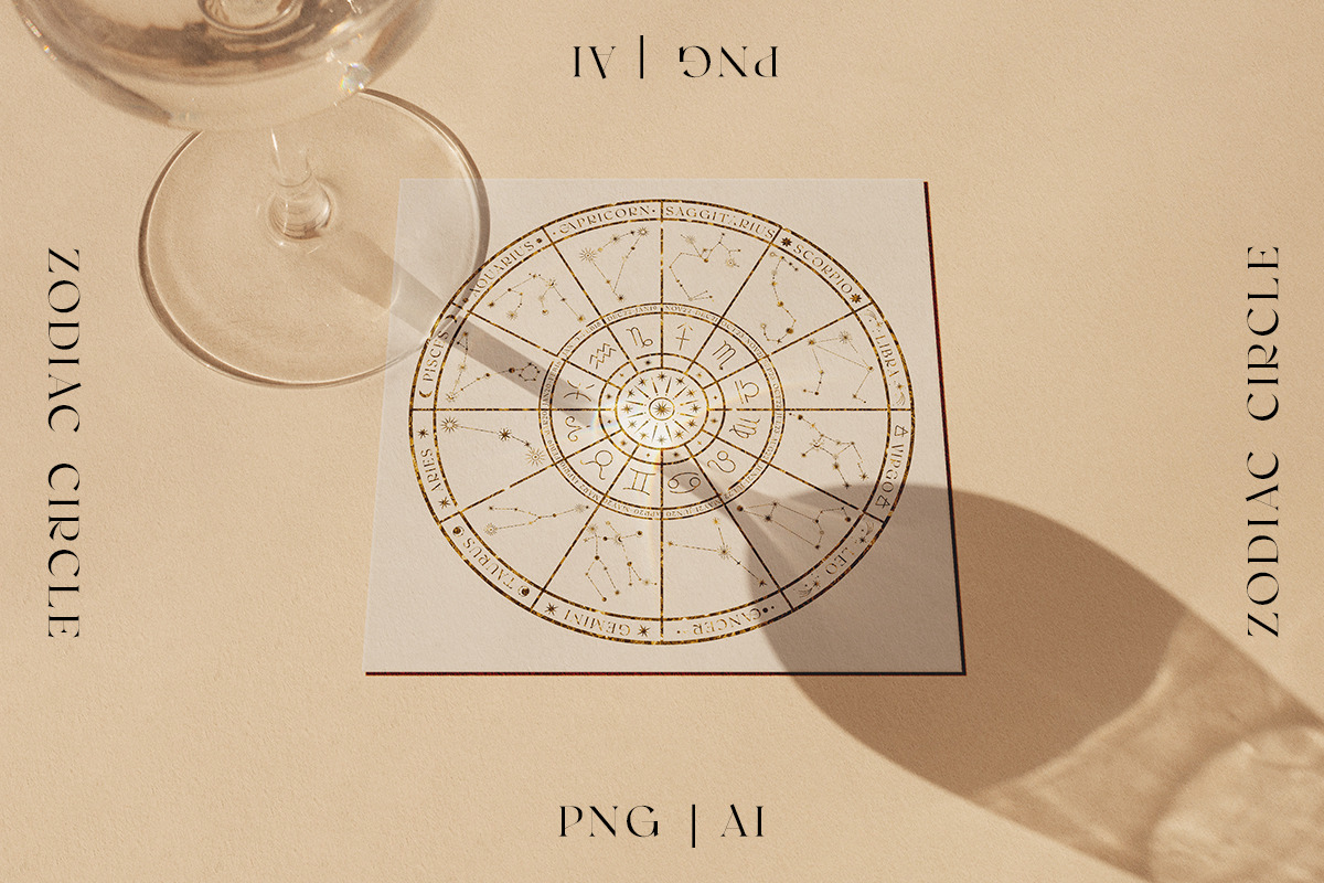 Zodiac Celestial Constellations Set, an Illustration by NassyArt (Photo 8 of 12)