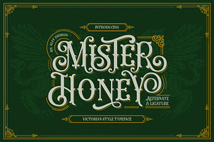 Mister Honey Typeface, a Serif Font by alit design