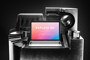 Macbook Creative Mockups Set, a Books & Magazine Mockup by As Good As Possible (Thumbnail 9 of 14)