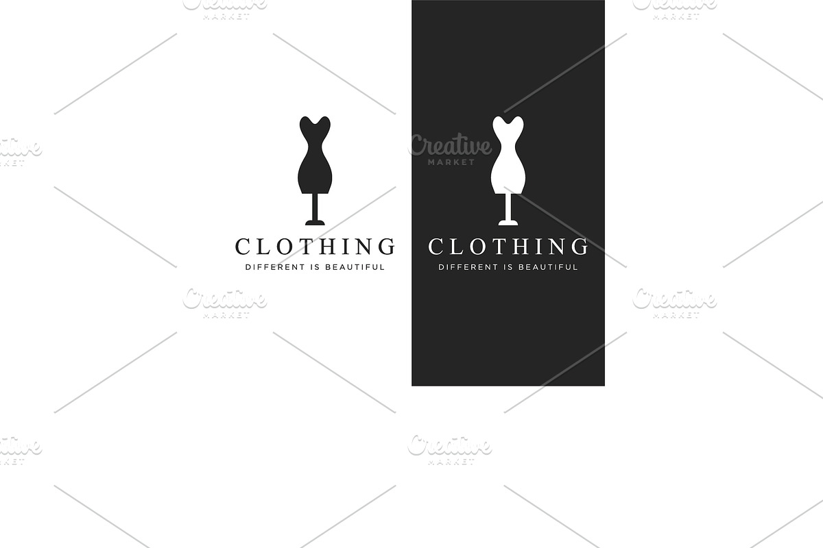 Simple coat hanger logo template des, a Branding & Logo Template by LOGOCREATIVE
