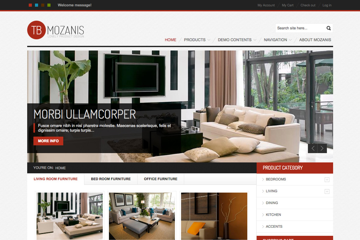 Ecommerce Drupal Themes TB Mozanis, a Websites & App Template by ThemeBrain