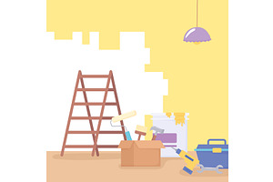 home improvement equipment, an Object Illustration by studiogstock