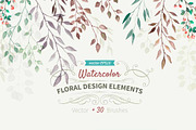 Watercolor nature set, a Decorative Illustration by ARSCOR (Thumbnail 1 of 4)