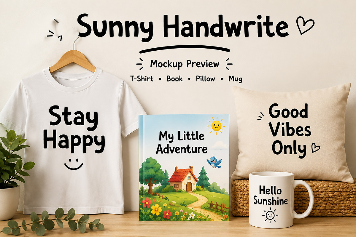 Sunny Handwrite, a Handwritten Font by Wow Magic (Photo 2 of 5)