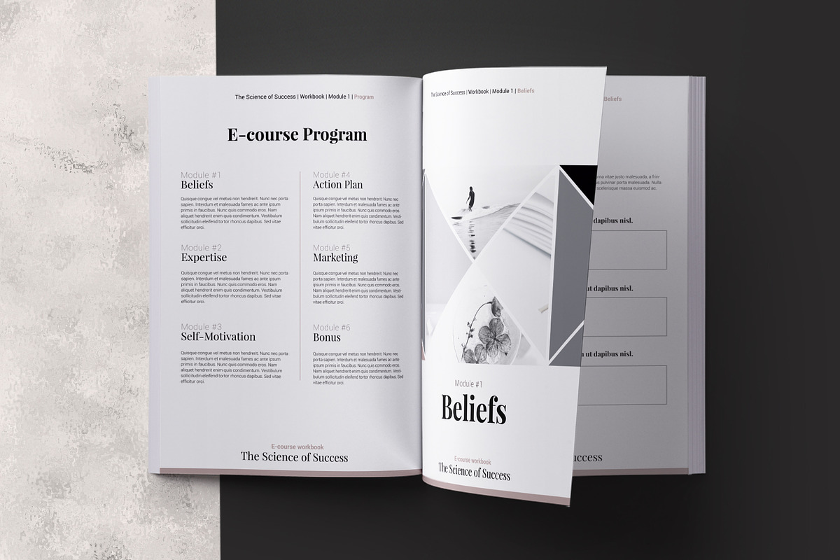 E-course Workbook InDesign Template, a Magazine Template by 3.14&Co (Photo 2 of 12)
