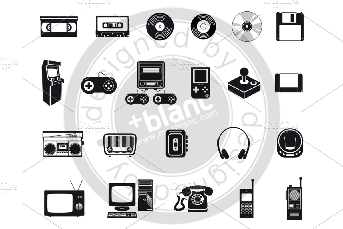retro icons, an Icon by mesblanc