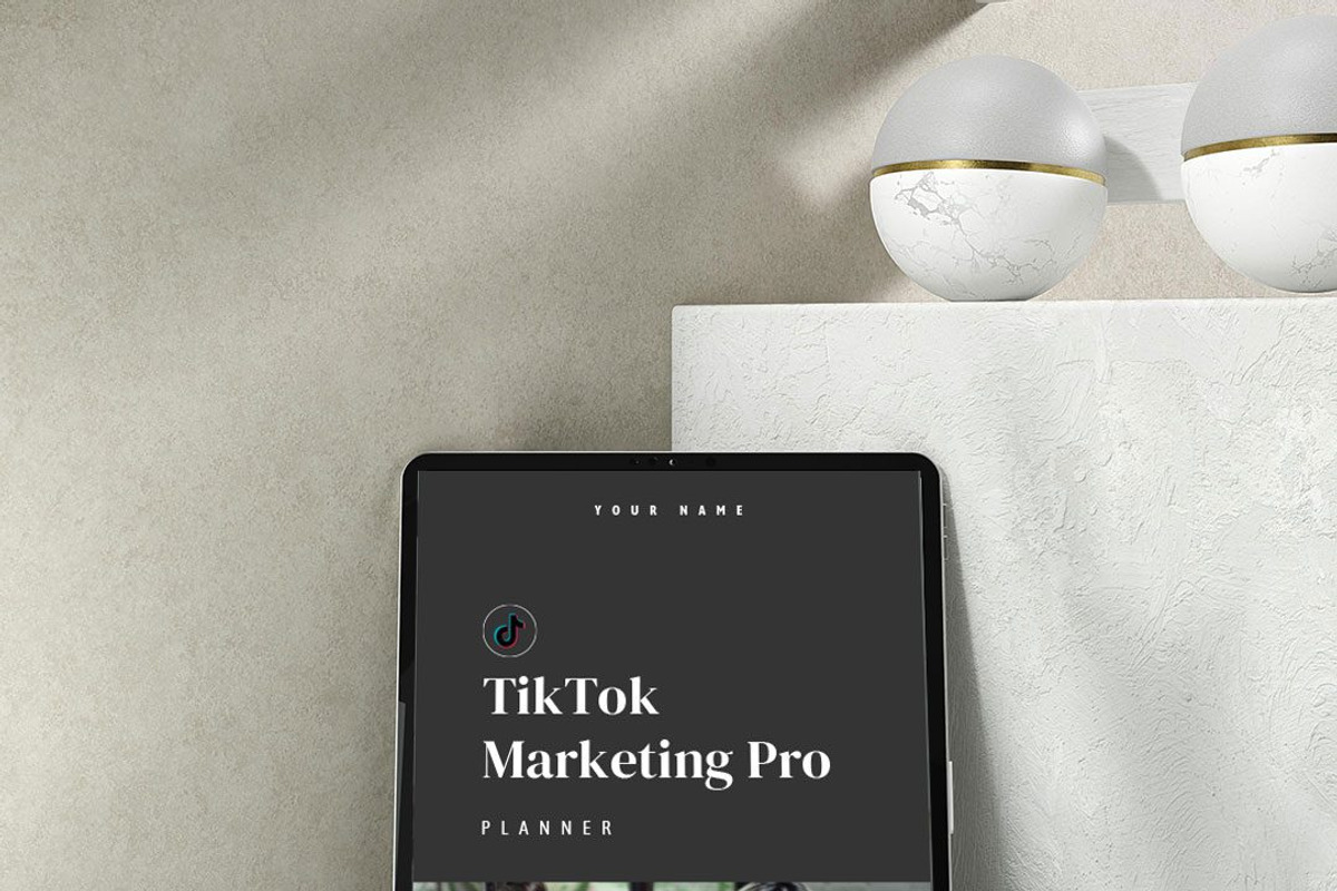TikTok Marketing Pro Planner, a Social Media Template by Brand Your Biz Co. (Photo 1 of 9)