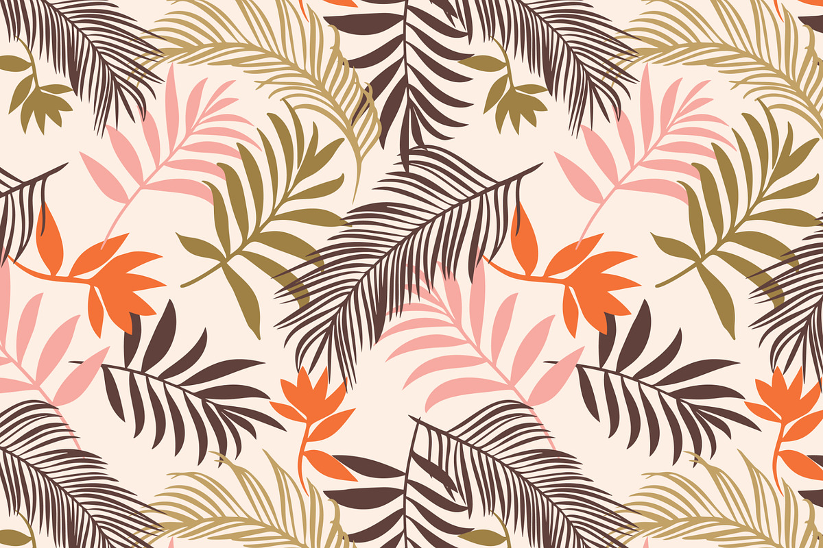 Tropical patterns. Vector set, a Pattern Graphic by GALAKAM (Photo 4 of 6)