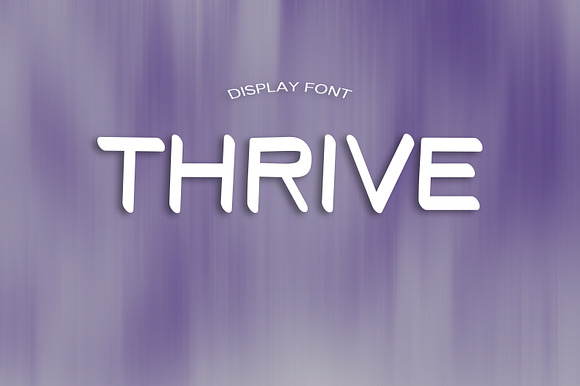 THRIVE font preview 4