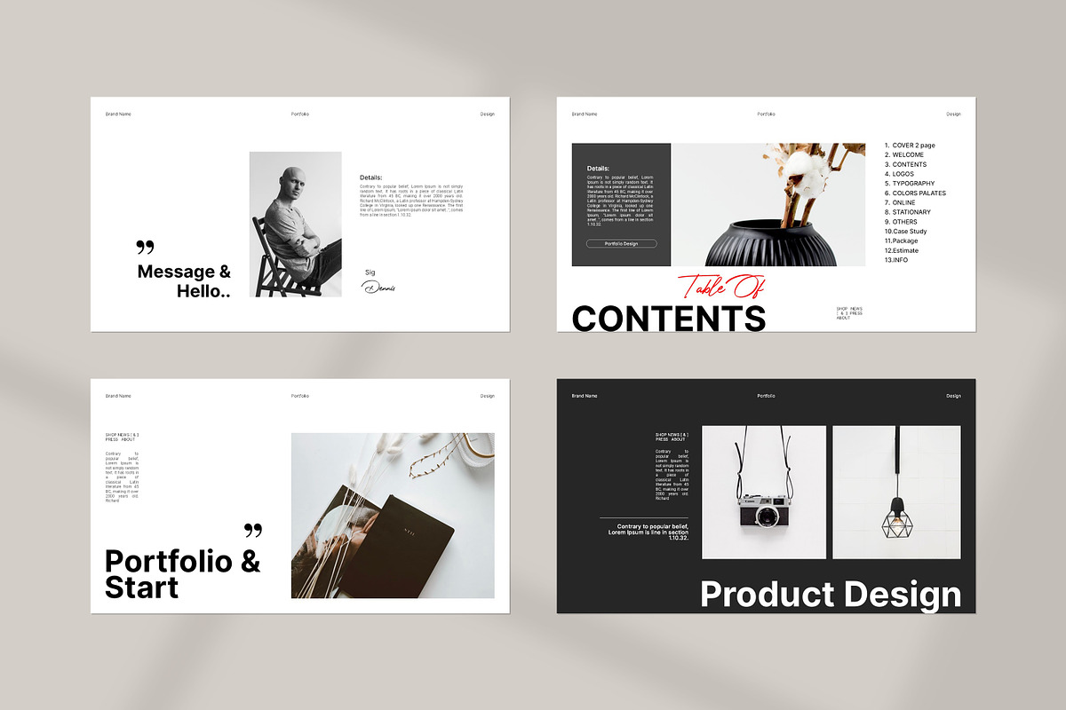 Hawa V2 Portfolio Presentation, a Presentation Template by PrintIdea (Photo 3 of 9)