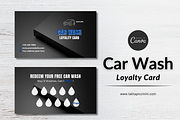Car Wash Loyalty Card Canva, a Business Card Template by Talipic Designs (Thumbnail 1 of 7)