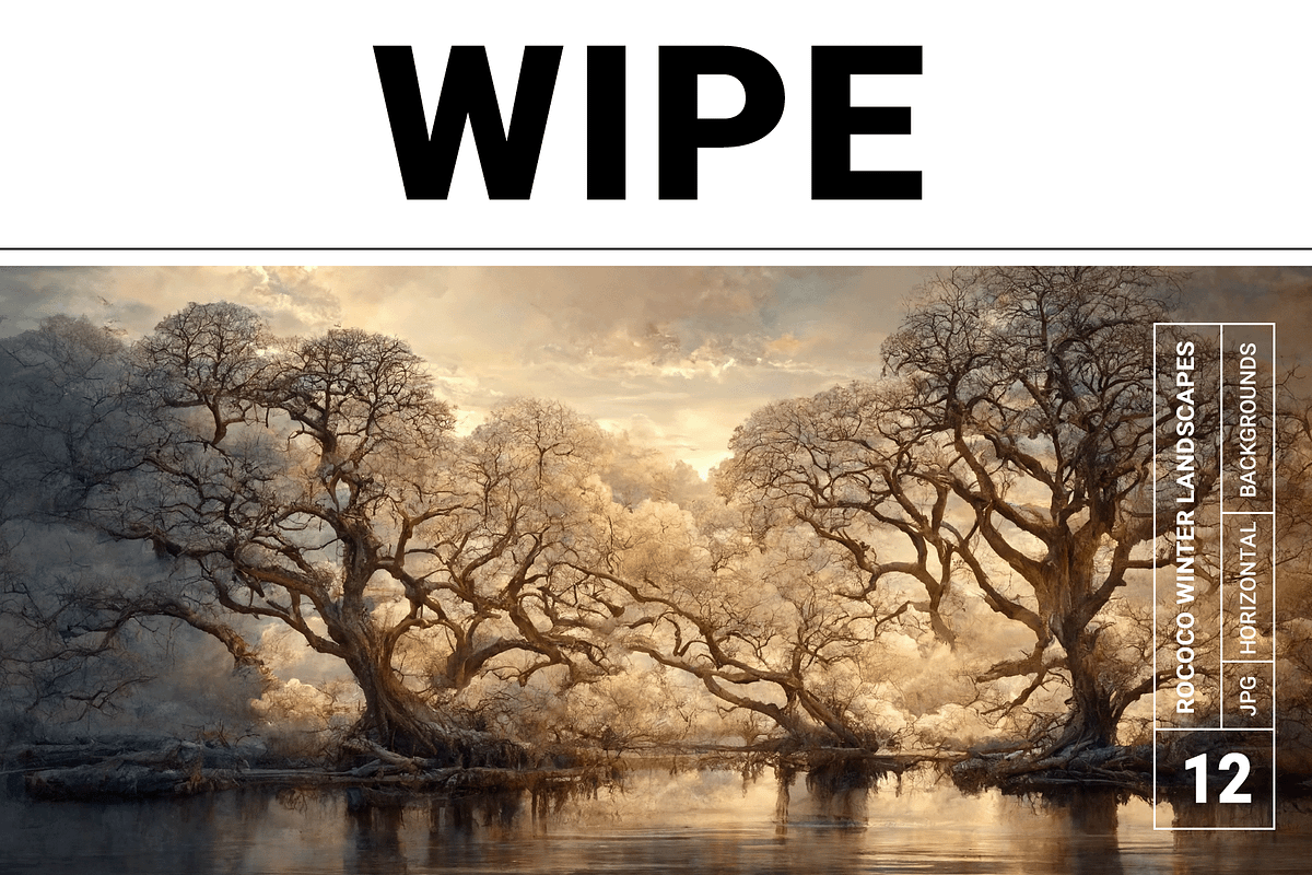 Wipe Co - Rococo Winter Landscapes, a Decorative Illustration by milatovar (Photo 1 of 16)