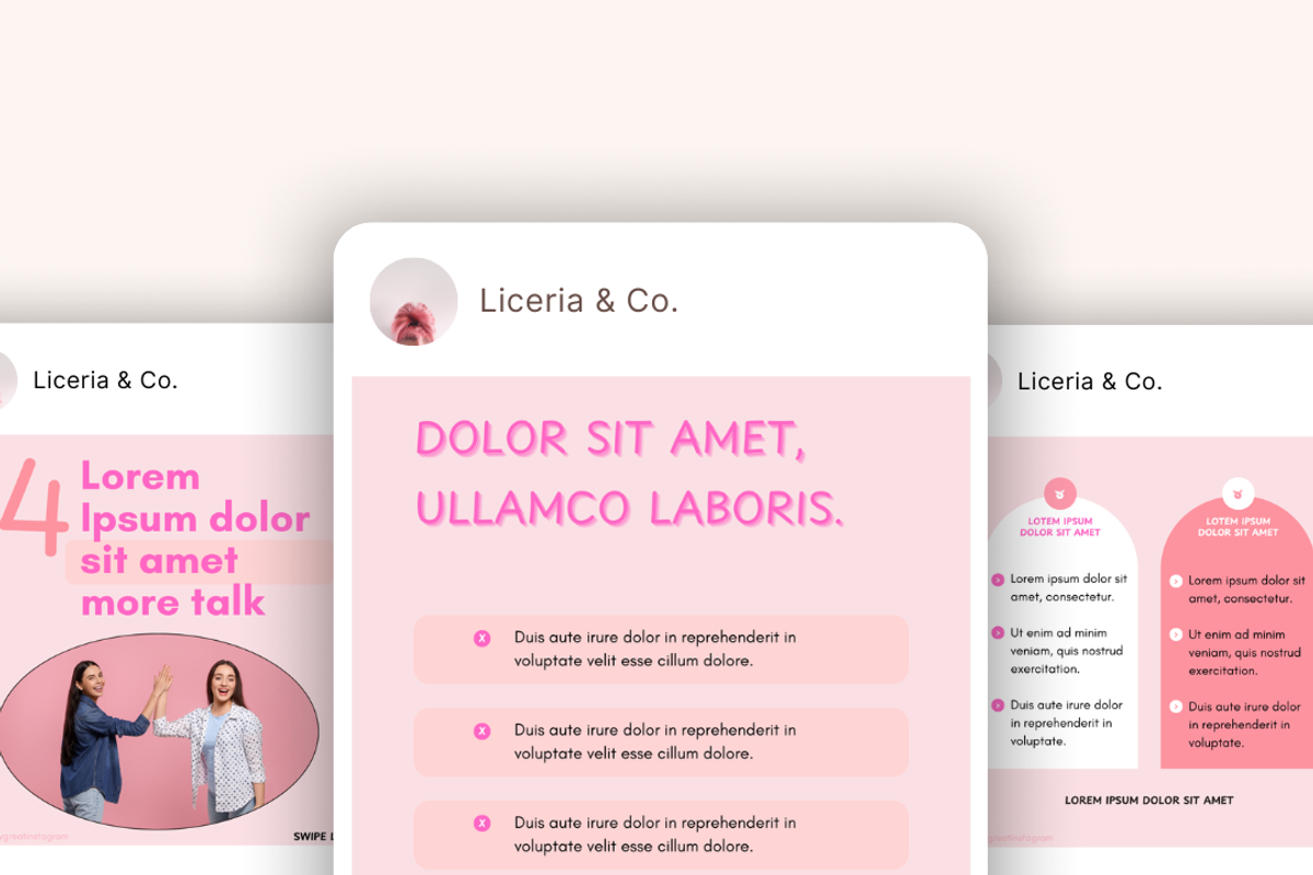 Pink Course Selling Instagram Theme, a Social Media Template by digital.incubator.yum (Photo 11 of 19)