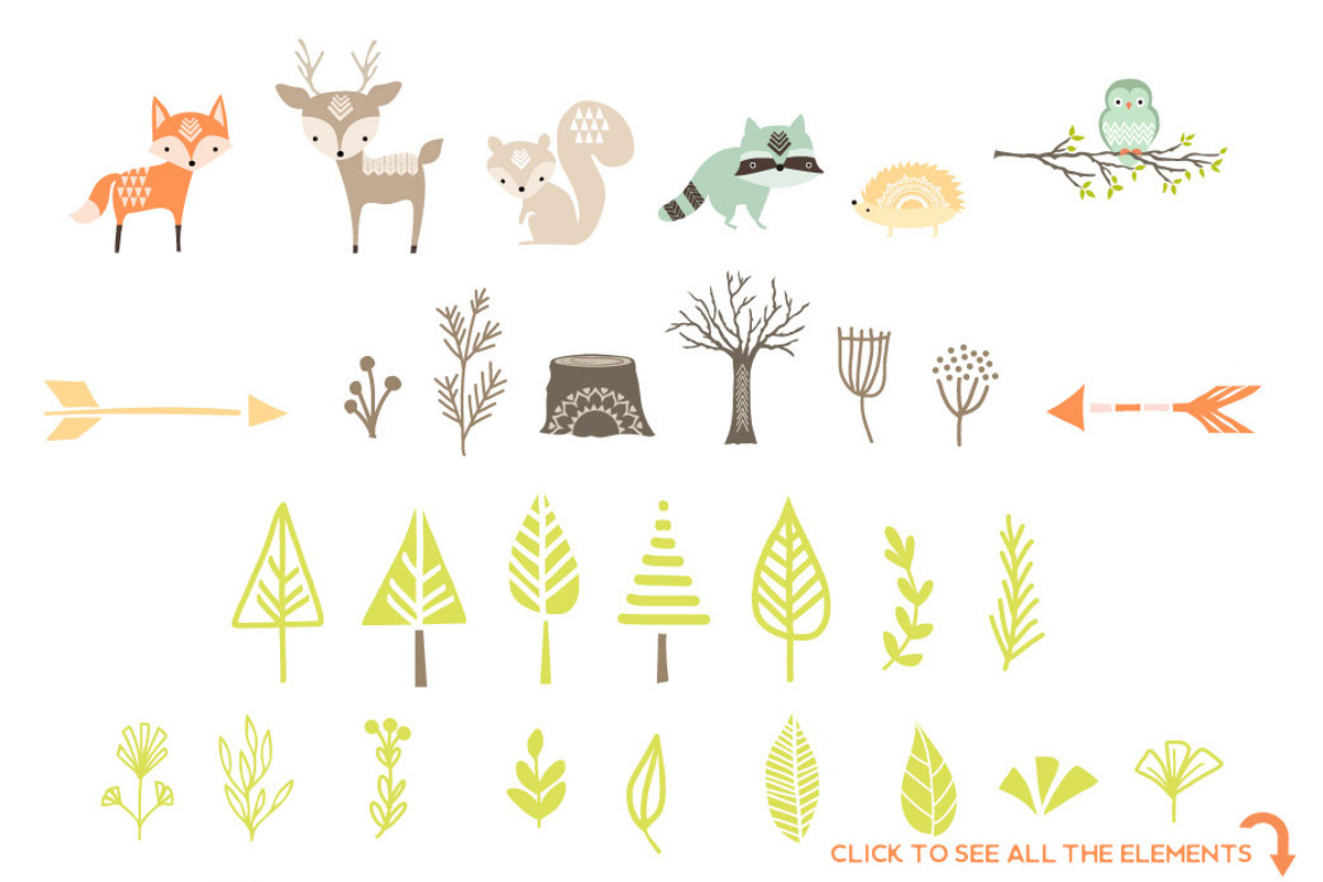Baby Woodland Design Pack, an Animal Illustration by Wild Twig Co (Photo 11 of 12)