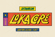 Lokacore - A Ligature Fun Font, a Font by Letterhend Studio (Thumbnail 1 of 10)