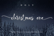Holi Christmas Eve, a Script Font by Letterara (Thumbnail 1 of 9)