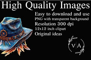 Cowboy Hat Clipart Bundle, an Illustration by Craft Nest (Thumbnail 2 of 5)
