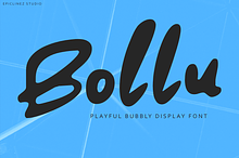 Bollu | Playful Bubble Display Font