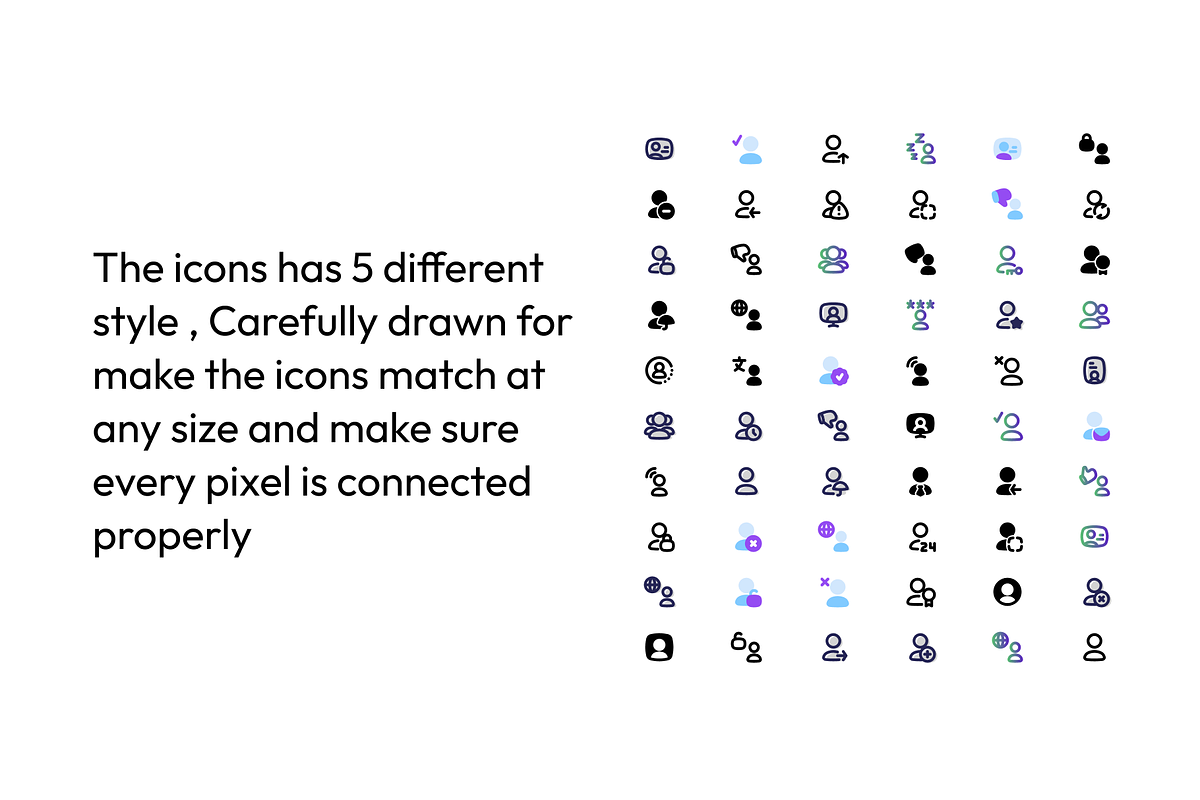 5 Style set of 300 User Account icon, an Outline Icon by Directico Design Kit (Photo 3 of 8)