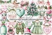 Coquette Baby Shower Christmas, an Illustration by Canvas Craft (Thumbnail 1 of 6)