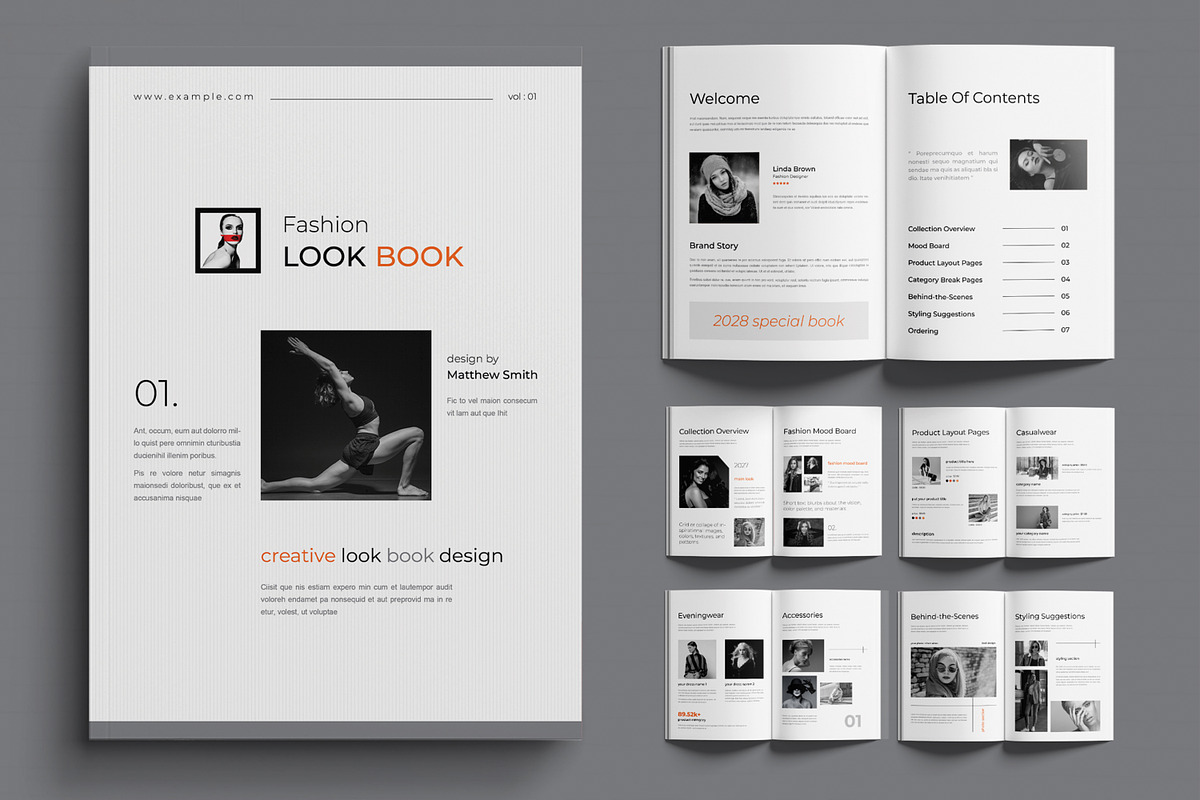 Modern Fashion Lookbook Template, a Brochure Template by MightyDesign (Photo 1 of 6)