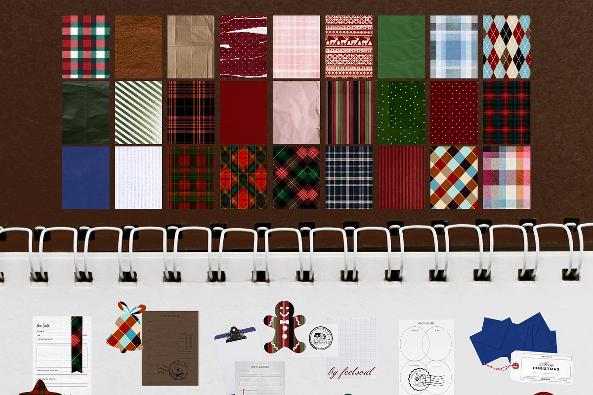 Christmas Journal Collage Pack, an Object Graphic by Feelsoul (Photo 7 of 7)