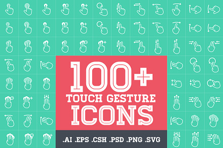 Touch Gesture Icons
