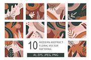 10 abstract vector pattern +bonus, a Pattern Graphic by Olena Halahan (Thumbnail 1 of 10)