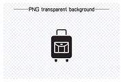 Suitcase and Travel Bag Icons, a Solid Icon by Designfour (Thumbnail 4 of 7)