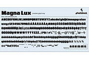 Magna Lux, a Sans Serif Font by Sharkshock (Thumbnail 9 of 10)