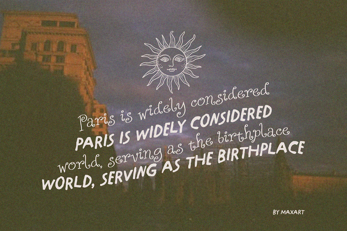 Whimsical Handwritten Font Duo, a Handwritten Font by MaxArt Foundry (Photo 7 of 13)