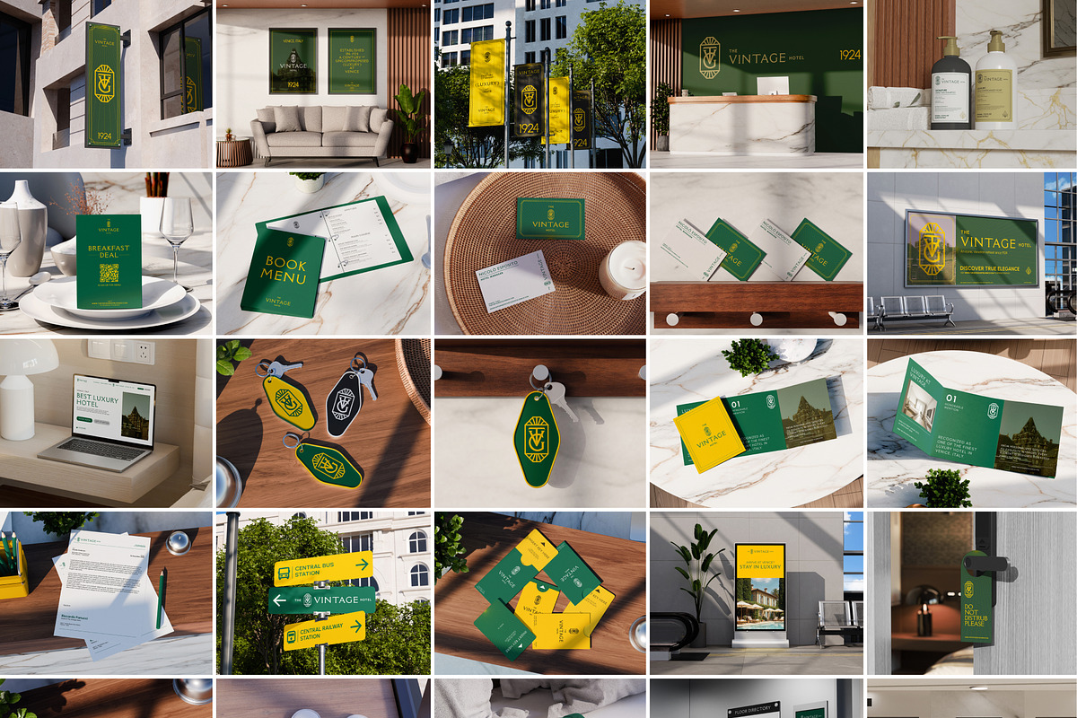40 Hotel Branding Mockups Bundle, a Household Mockup by Vitora Mockup (Photo 2 of 12)
