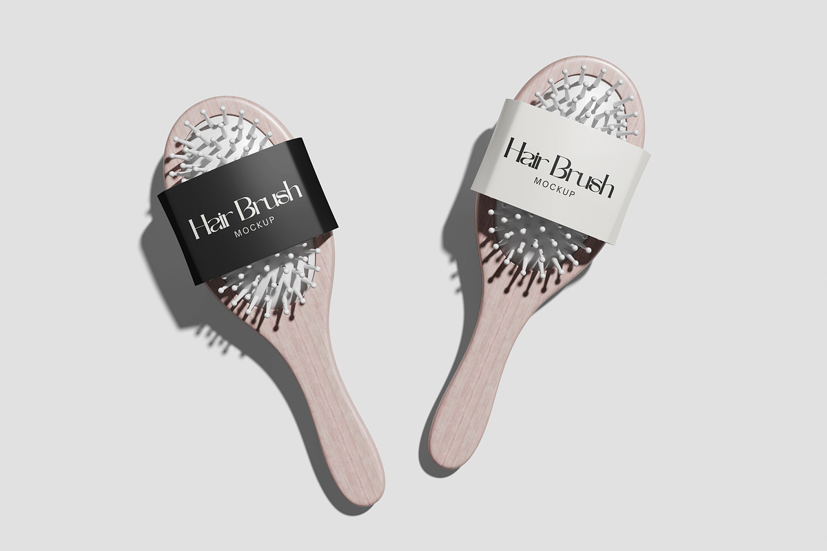 Hair Brush Mockup, a Packaging Mockup by Hazzpro_Std (Photo 2 of 5)