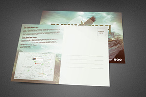 Flying High Church Postcard Template