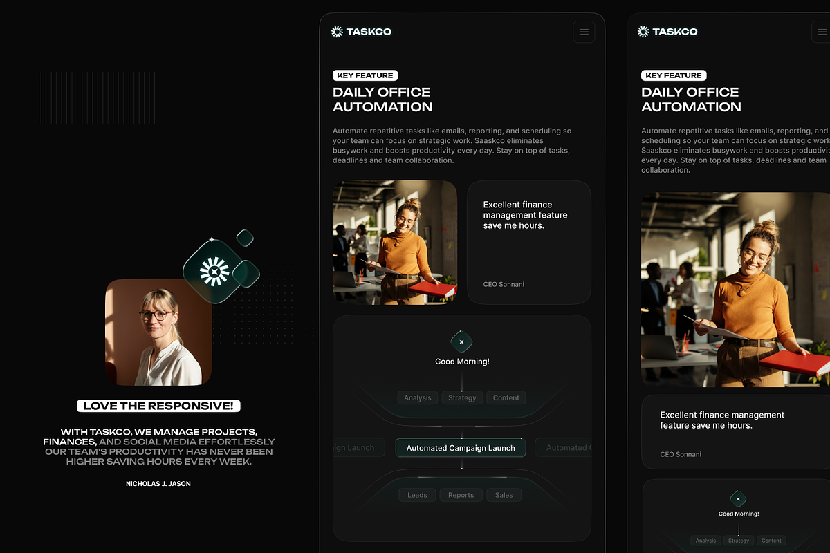 Taskco AI Saas Webflow Template, a HTML Template by PSDFY (Photo 5 of 5)