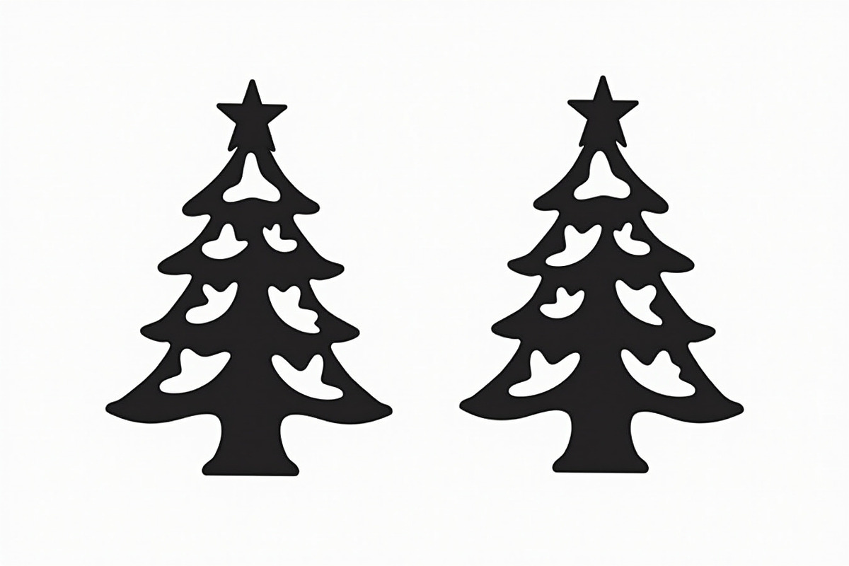 Christmas Tree Vector Art, an Illustration by jahid234 (Photo 4 of 9)
