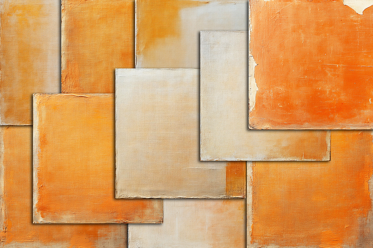 Orange Linen Canvas Digital Textures, a Texture Graphic by Area (Photo 2 of 18)