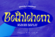 Bethlehem Modern Display, a Font by Creatype Studio (Thumbnail 1 of 10)