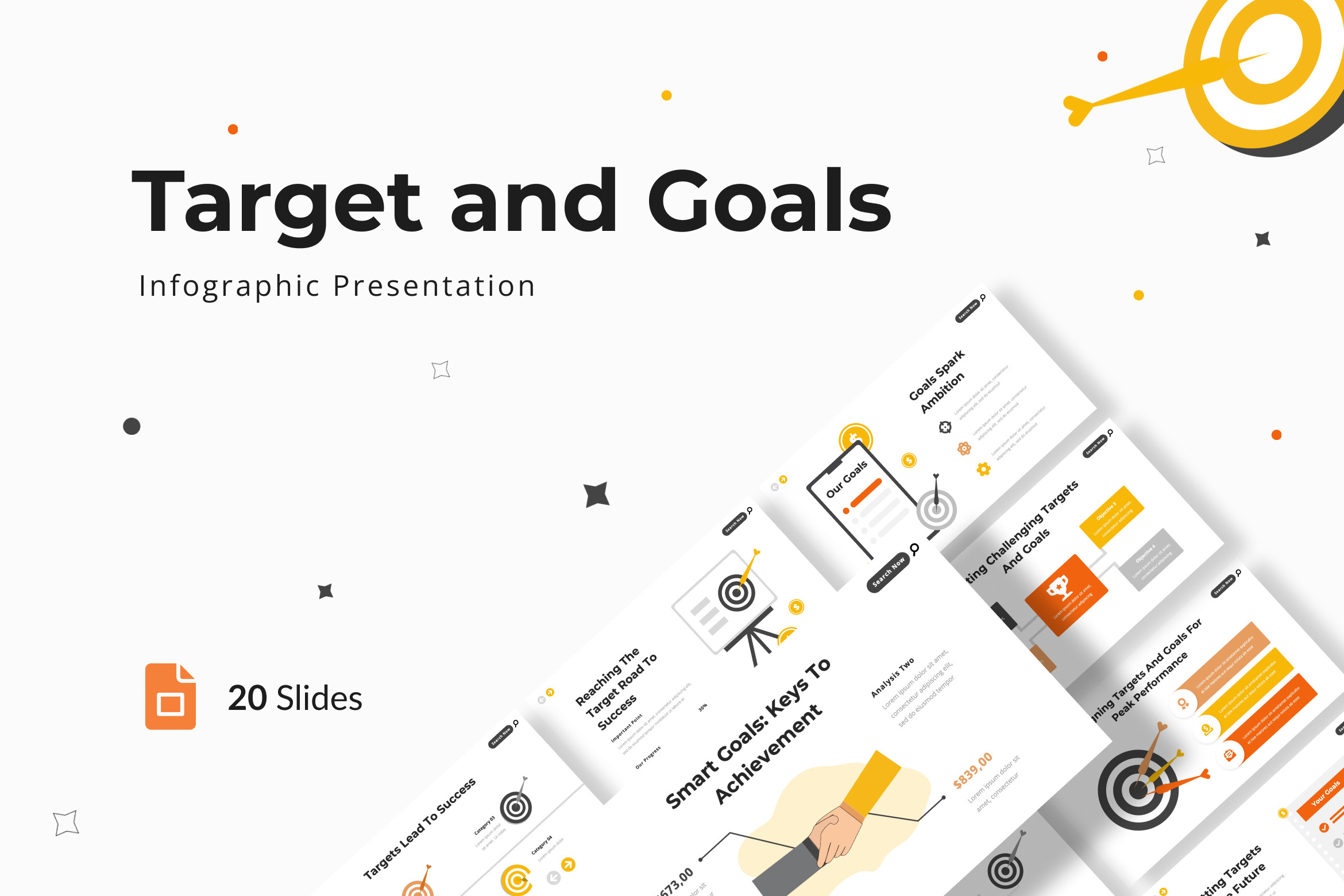 Target and Goals Infographic G-Slide, a Presentation Template by Antstheme