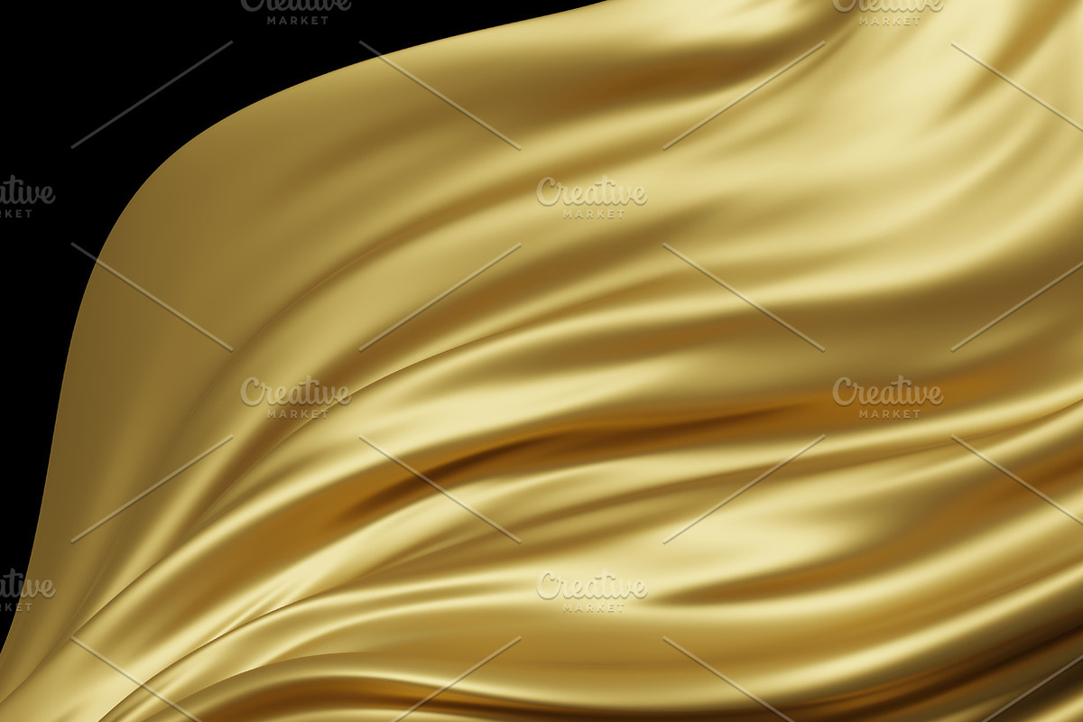 Luxury gold fabric background, a Decorative Illustration by ArtBackground