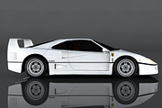 Ferrari F40, a Cars & Vehicle 3D Model by valtriiu (Thumbnail 4 of 12)
