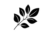 Botanical Leaf Silhouette Bundle, an Illustration by Creativeshirt (Thumbnail 18 of 51)