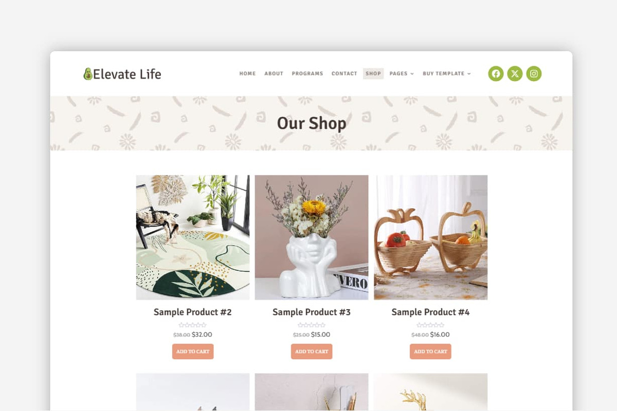 Elevate Life – Dietitian WP Theme, a WordPress Template by Your Theme Shop (Photo 6 of 9)