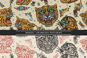 Tigers old school tattoo, an Animal Illustration by intueri (Thumbnail 5 of 7)